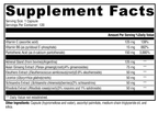 Adrenaliv® 120 Capsules Supplement Facts