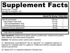CoQmax™ Omega 50 mg 120 Softgels Supplement Facts