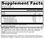 Omega MonoPure® 650 EC 120 Softgels Supplement Facts