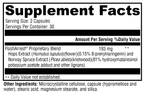 FlashArrest® 60 Capsules Supplement Facts