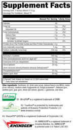 BrainSustain™ for Kids Vanilla Delight 15 Servings Supplement Facts