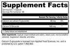 Calcium D-Glucarate 90 Capsules Supplement Facts