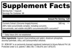 CurcuPlex-95™ 60 Capsules Supplement Facts