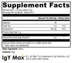 IG 26 DF 67.5 Servings Supplement Facts