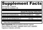 K2-D3 10,000 60 Capsules Supplement Facts