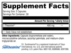 L-Theanine 60 Capsules Supplement Facts