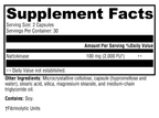 Nattokinase 60 Capsules Supplement Facts