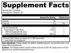 OmegaPure 820™ 120 Softgels Supplement Facts