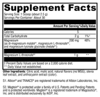 OptiMag® Neuro Mixed Berry 30 Servings Supplement Facts
