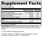 Ossopan MD™ 120 Capsules Supplement Facts