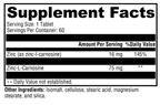 PepciX™ 60 Tablets Supplement Facts