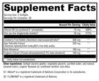 Prostate FLO™ 60 Softgels Supplement Facts