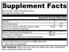 SAM-e & TMG Lemon 30 Servings Supplement Facts