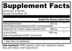 Viragraphis™ 60 Capsules Supplement Facts