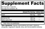ALAmax™ Protect 120 Capsules Supplement Facts