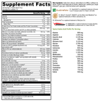 FIT Lean Food Complete French Vanilla 10 Servings Supplement Facts