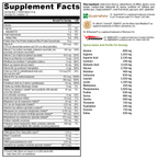 FIT Lean Food Complete Dutch Chocolate 10 Servings Supplement Facts
