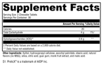 PrebioMax® Natural Sour Apple 60 Tablets Supplement Facts