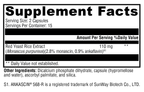 Red Yeast Rice 30 Capsules Supplement Facts