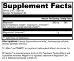 OptiMag® Neuro 90 Capsules Supplement Facts