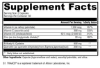 Immune Essentials™ Daily 120 Capsules Supplement Facts
