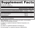 Berberine ES-5 Duo 60 Capsules Supplement Facts