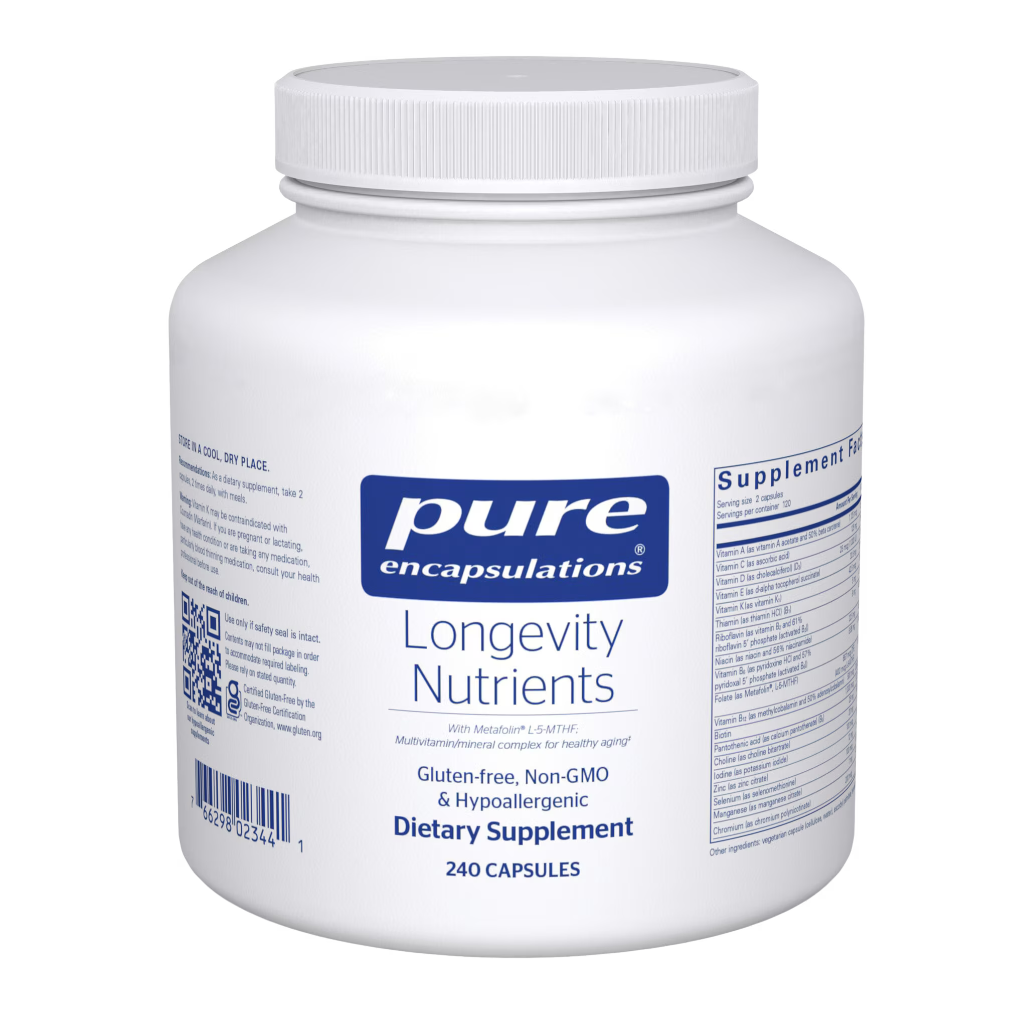 Longevity Nutrients 240ct