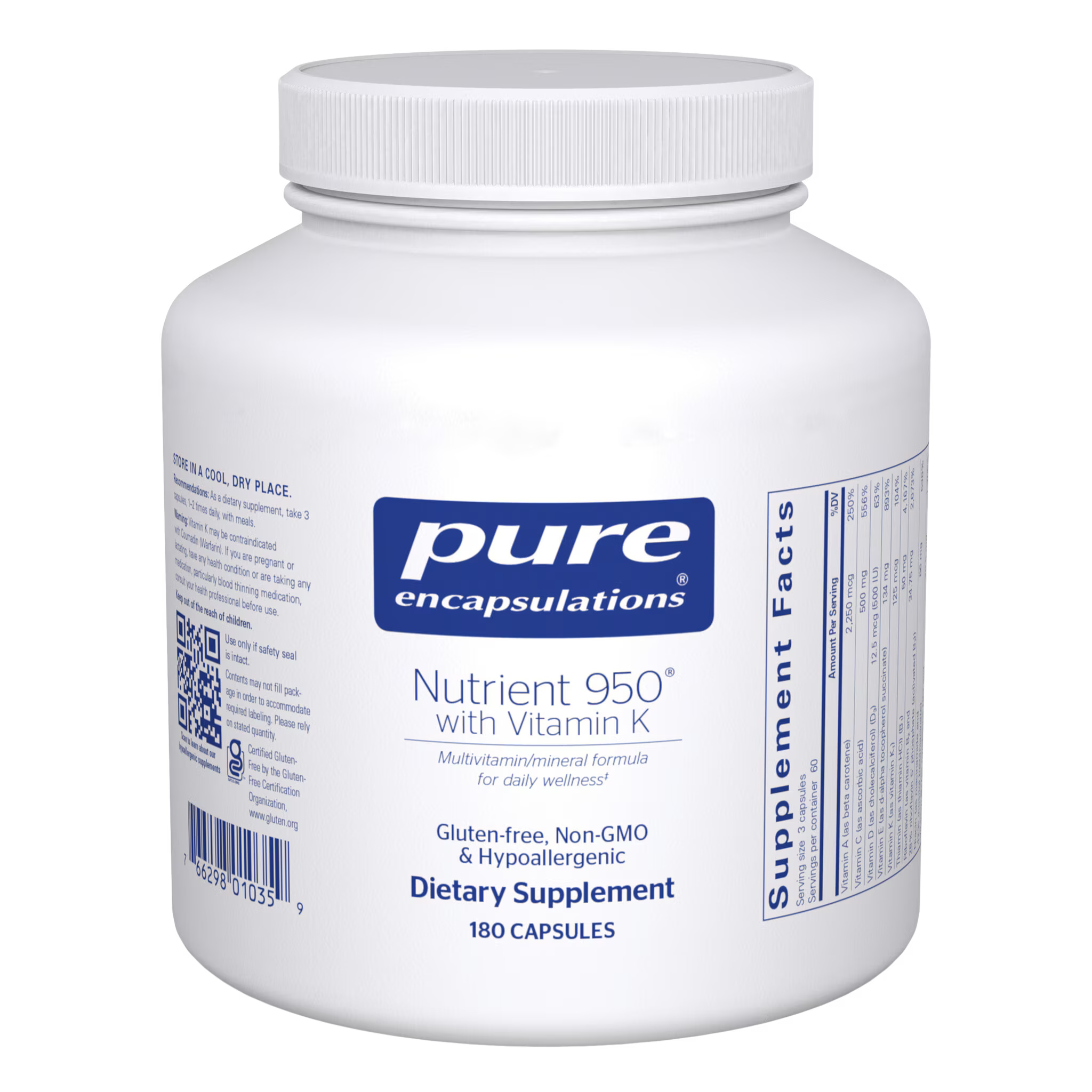 Nutrient 950® with Vitamin K 180ct
