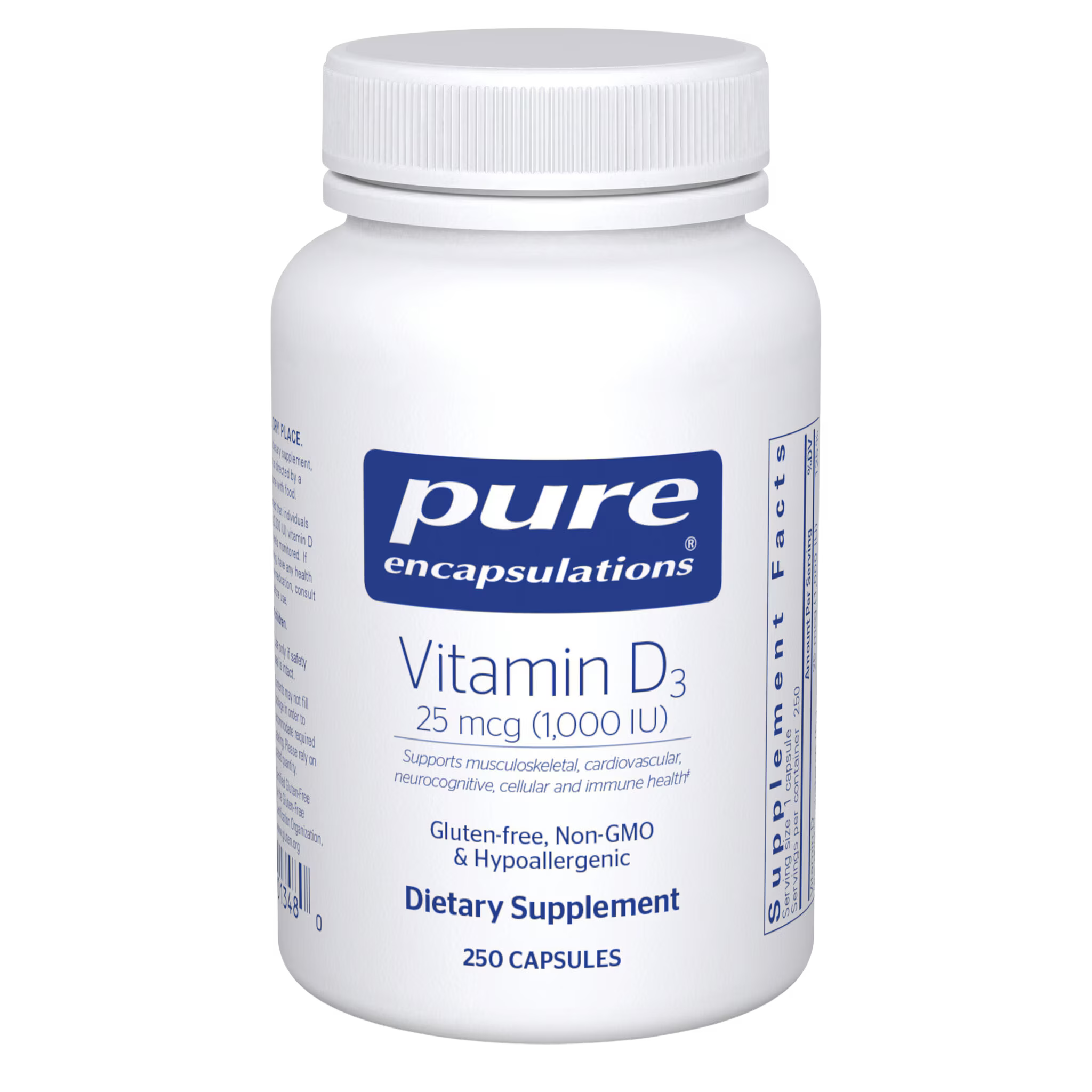 Vitamin D3 25 mcg (1,000 IU) 250ct
