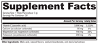 Buffered C Powder Fruit Punch 20 Servings Supplement Facts