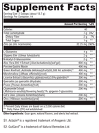 GI Balance Powder Chai 14 Servings Supplement Facts