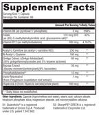 MemorAll™ 60 Capsules Supplement Facts