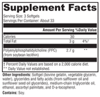 PhosphaLine™ 100 Softgels Supplement Facts