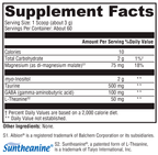RelaxMax® Unflavored 60 Servings Supplement Facts
