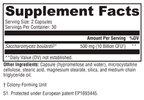 Saccharomycin® 10B 60 Capsules Supplement Facts