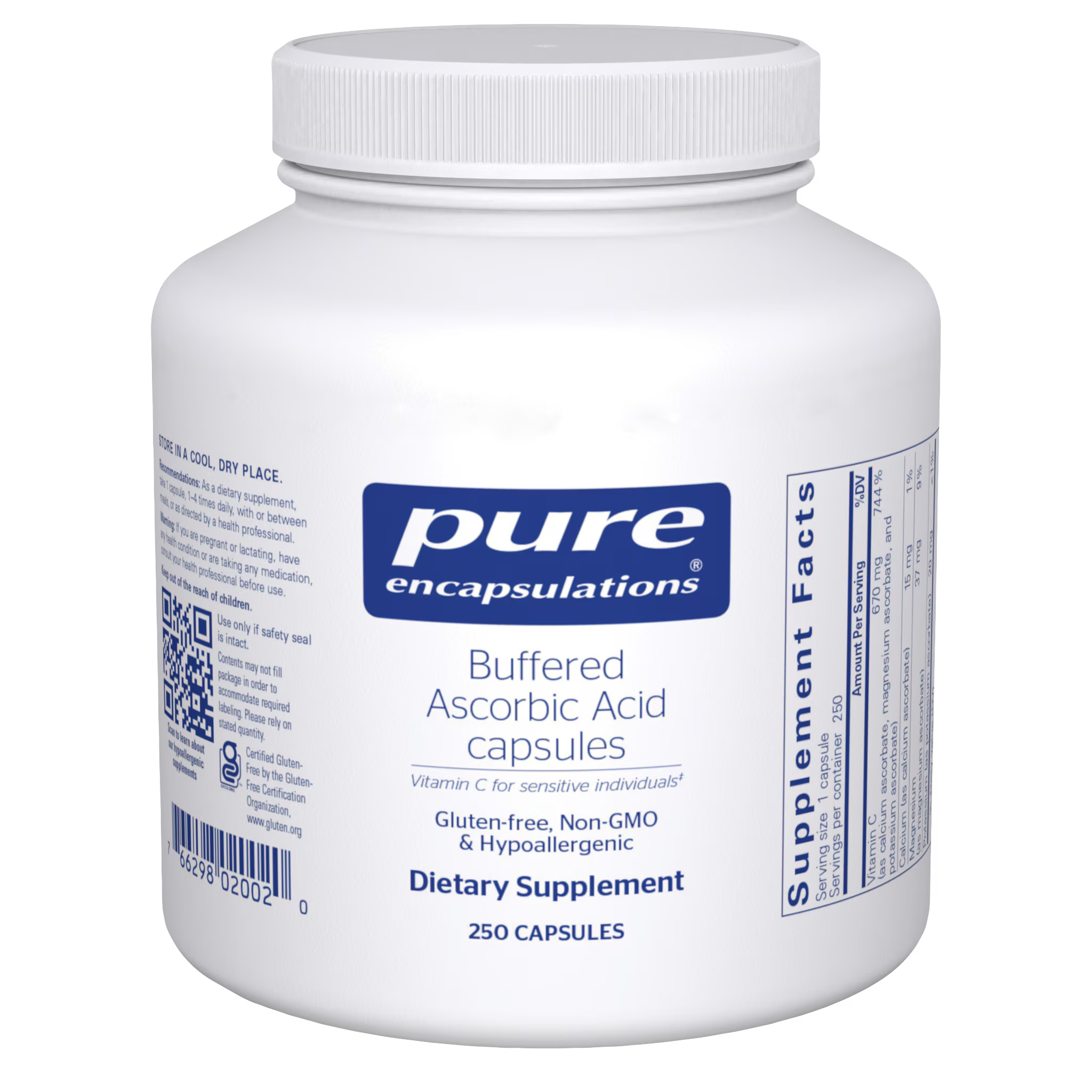 Buffered Ascorbic Acid Capsules 250ct
