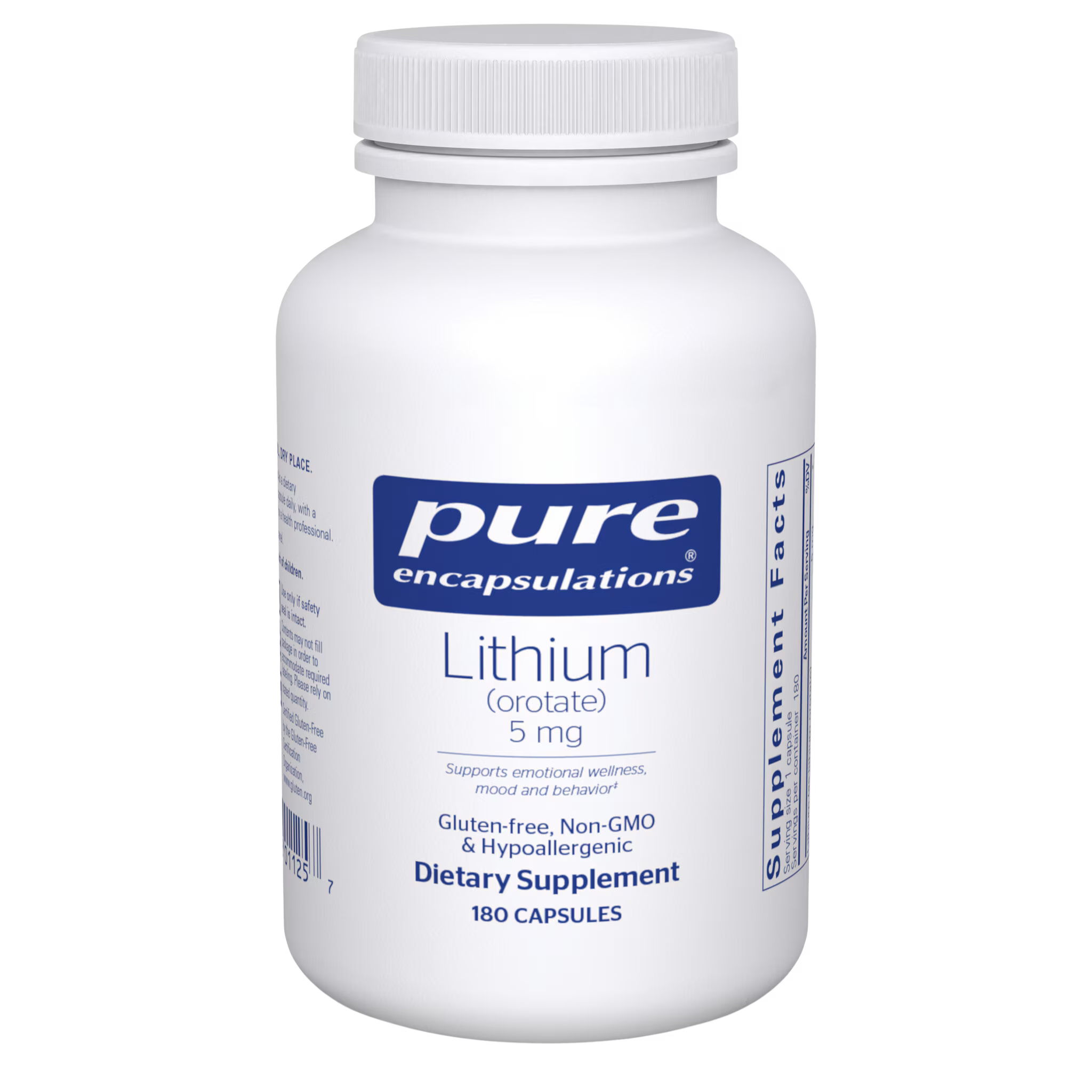 Lithium (orotate) 5 mg 180ct