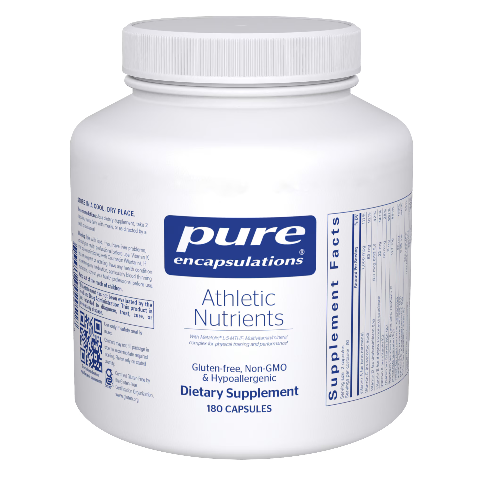 Athletic Nutrients 180ct